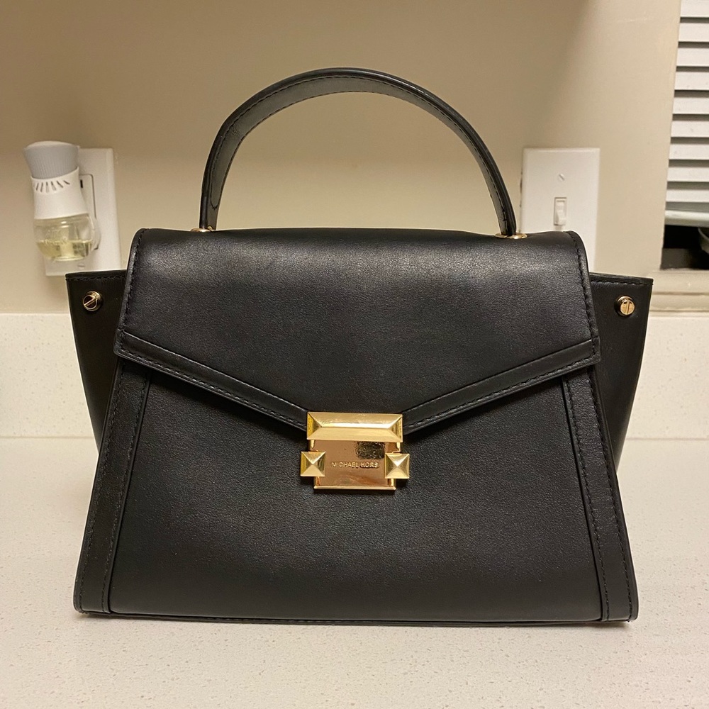 2018 black Michael Kors top handle bag